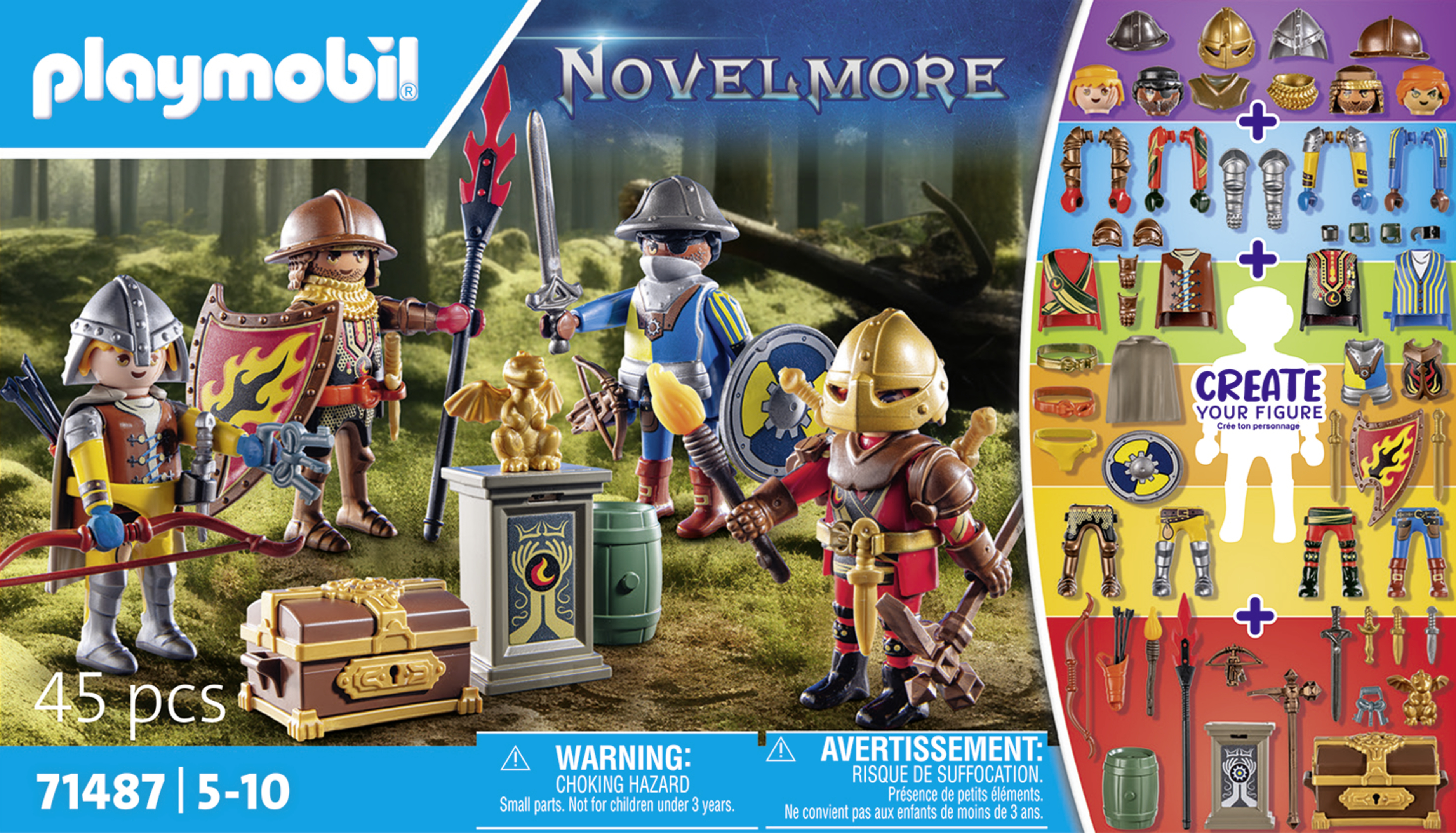 Playmobil Novelmore My Figures Ritter von Novelmore Spielzeug-Set 45 Teile Mehrfarbig