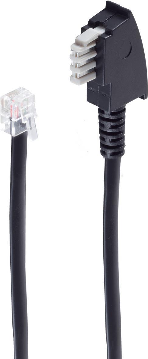 shiverpeaks ®-BASIC-S--TAE N-Stecker auf Western-Stecker 6/6, für Fax-Geräte, 6-adrig, 10m (BS70170)