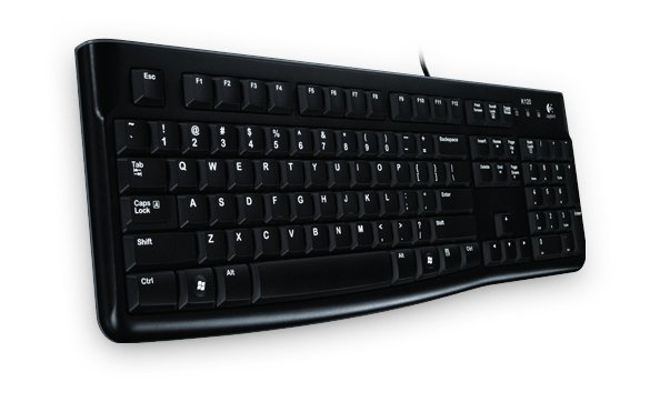 Logitech K120 USB Tastatur QWERTZ Schwarz
