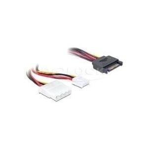 DeLOCK Netzteil 15 PIN SATA Power interne Stromversorgung, 4-polig 