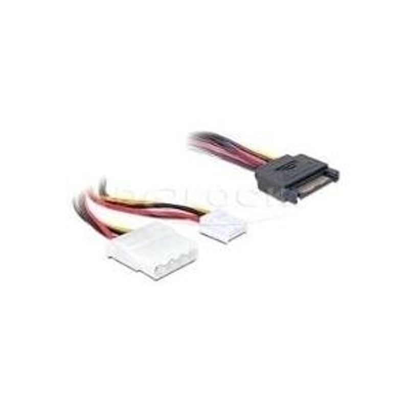 DeLOCK Netzteil 15 PIN SATA Power interne Stromversorgung, 4-polig 