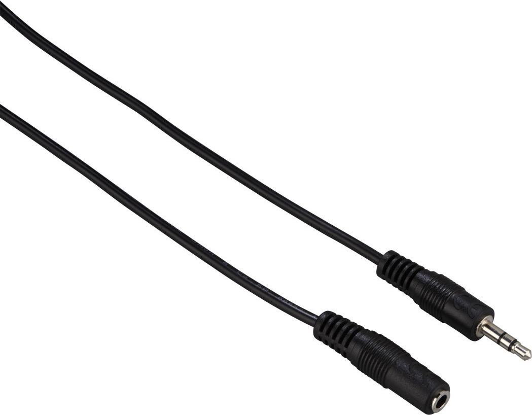 Hama Classic Line Audio-Kabel, 3,5-mm-Klinken-Stecker/Kupplung, Stereo, 5,0 m (00182071)