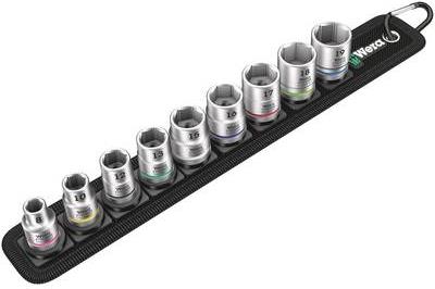 Wera Außen-Sechskant Steckschlüsseleinsatz-Set 9teilig 3/8" (10 mm) Belt B 4 Zyklop 05003973001 (05003973001)