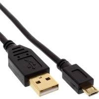 INLINE USB-Kabel Micro-USB Typ B (M) zu USB (M) (31705P)
