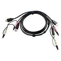 ATEN 2L-7D02UH - KVM Anschlusskabel HDMI schwarz, 1,8 m