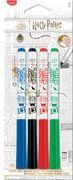 Maped Whiteboard-Marker HARRY POTTER, 4er Blister Strichstärke: 1,5 mm, Rundspitze, geruchsneutral, ergo - 1 Stück (741300)