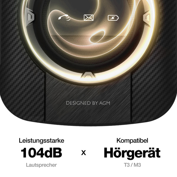 AGM M8 Flip Outdoor Klapphandy IP68/IP69K Dual-SIM 2,8" 1500 mAh Schwarz