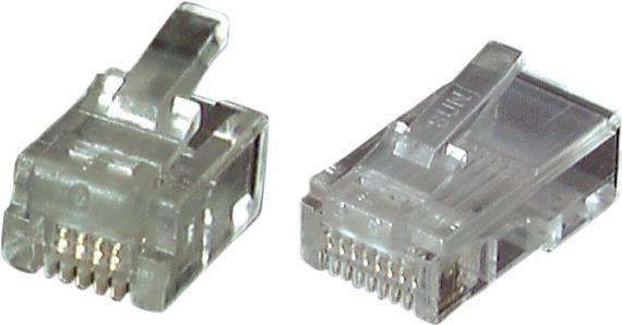 EFB-Elektronik Modular-Stecker RJ10 UTP, E-MO 4/4 SR, 100 Stück Hersteller: EFB Elektronik (37517.1-100)