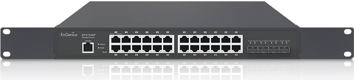 EnGenius ECS1528T Netzwerk-Switch Managed L2/L3 Gigabit Ethernet (10/100/1000) Schwarz (ECS1528T)