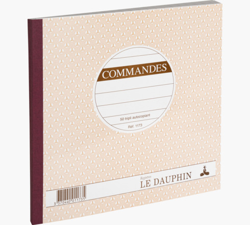 Le Dauphin Manifold Commandes Verwaltungsbuch 1173D Triplikat 210 x 210 mm Braun, Weiß
