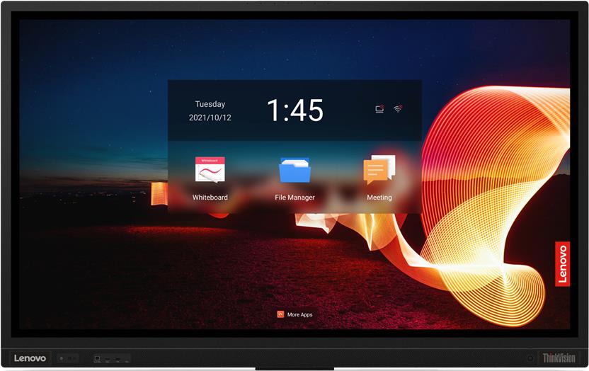 Lenovo ThinkVision T65 LED display 165,1 cm (65") 3840 x 2160 Pixel 4K Ultra HD Touchscreen Schwarz (62F2WA1CEK)