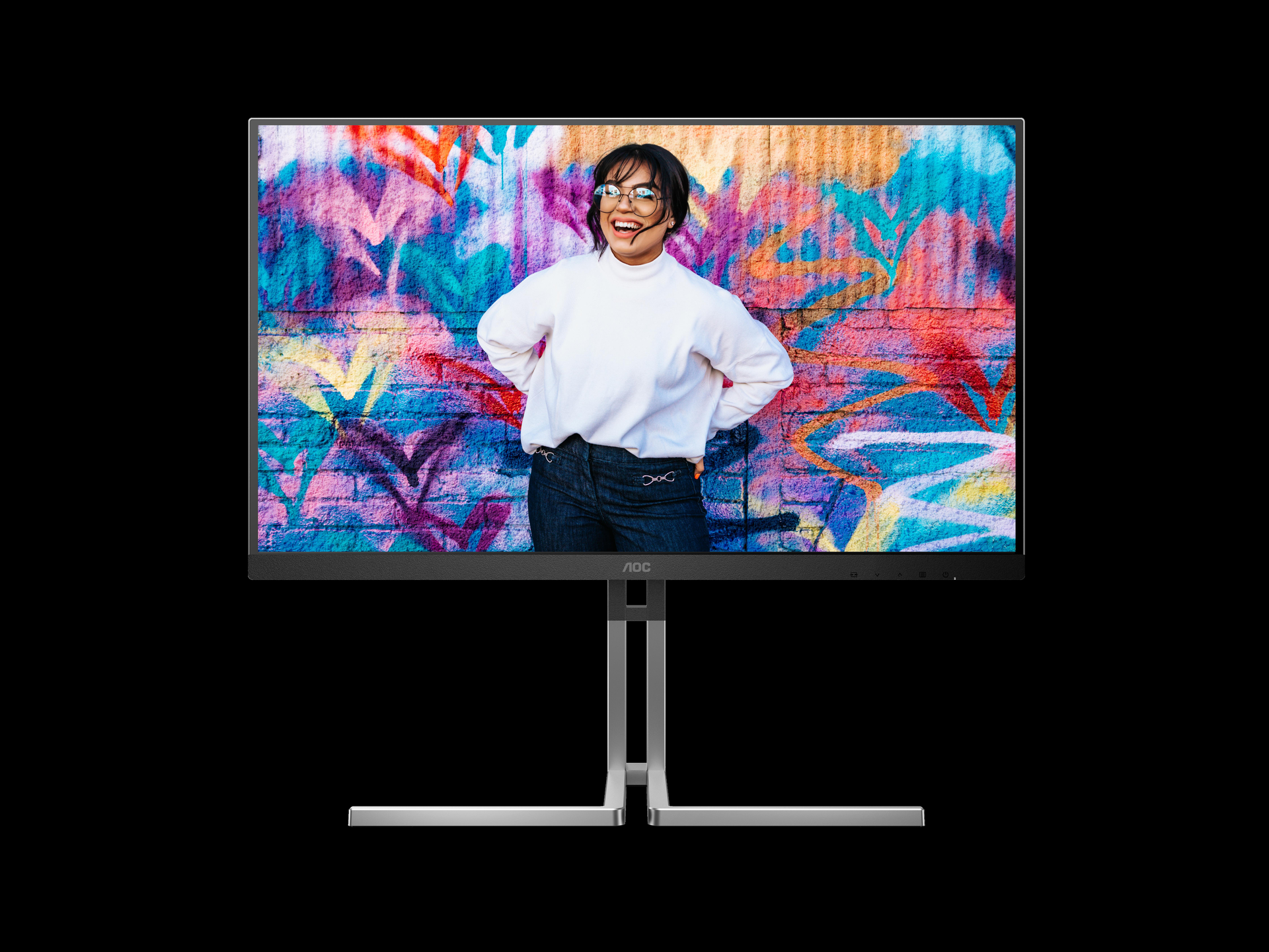 AOC Graphic Pro Series Q27U3CV Monitor 27" QHD IPS HDMI DisplayPort USB-C Schwarz