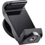 Walimex Mantona SM-850 Smartphone Twist Mount (universell verwendbare Halterung mit Befestigung durch Drehverschluss, Klemmbereich zwischen 55 und 85 mm) schwarz, 21409 (1021409)