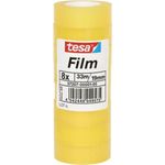 tesa Film standard, transparent, 19 mm x 33 m Klebefilm aus PP-Folie, gute Klebkraft, leicht abrollbar (57207-00001-00)
