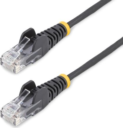 StarTech.com 5m Black Slim CAT6 Ethernet Cable, Snagless, 28AWG, LSZH (N6PAT5MBKS)