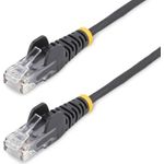StarTech.com 5m Black Slim CAT6 Ethernet Cable, Snagless, 28AWG, LSZH (N6PAT5MBKS)