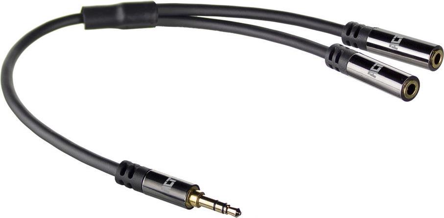 ADVANCED CABLE TECHNOLOGY ACT AC3620 Audio-Kabel 0,15 m 3.5mm 2 x 3.5mm Schwarz (AC3620)