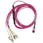 BlueOptics FG-TRAN-QSFP-4SFP-15 kompatibles MPO-4xLC Multimode OM4 Patchkabel 15 Meter (FG-TRAN-QSFP-4SFP-15-BO)