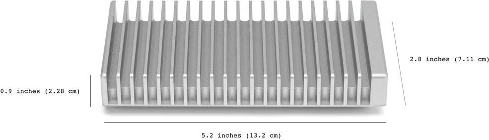 OWC Express 1M2 8 TB M.2 USB Typ-C 40 Gbit/s Silber