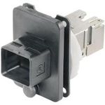 Telegärtner RJ45-Flanschset Variante 4 Kupplung, Einbau Pole: 8P8C J80020A0005 Schwarz J80020A0005 1 St. (J80020A0005)