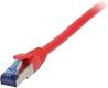 Patchkabel RJ45, CAT6A 500Mhz, 0,15m, rot, S-STP(S/FTP), TPE(Superflex), AWG26, Synergy 21 (S216889)