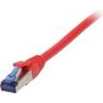 Patchkabel RJ45, CAT6A 500Mhz, 0,15m, rot, S-STP(S/FTP), TPE(Superflex), AWG26, Synergy 21 (S216889)