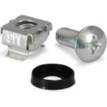 equip pro - Regalschrauben, Muttern und Unterlegscheiben (M6) (Packung mit 4)