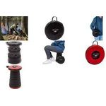 WEDO Teleskop-Hocker SITTOGO NXT, aus Kunststoff, schwarz einfach & schnell in 10 Stufen durch drehen auseinander - 1 Stück (212 4201)