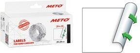METO Etiketten für Preisauszeichner, 29 x 28 mm, weiß geeignet für METO Classic XL, 3-zeilig,