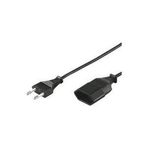 Wentronic Goobay Euro Verlängerung, 3 m, Schwarz - Eurostecker (Typ C, CEE 7/16) > Eurobuchse (Typ C, CEE 7/16) (50508)