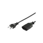 Wentronic Goobay Euro Verlängerung, 3 m, Schwarz - Eurostecker (Typ C, CEE 7/16) > Eurobuchse (Typ C, CEE 7/16) (50508)