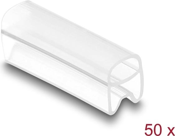 Delock Kabelmarkierer für Kabeldurchmesser 1.5 - 2.5 mm 50 Stück transparent (80949)