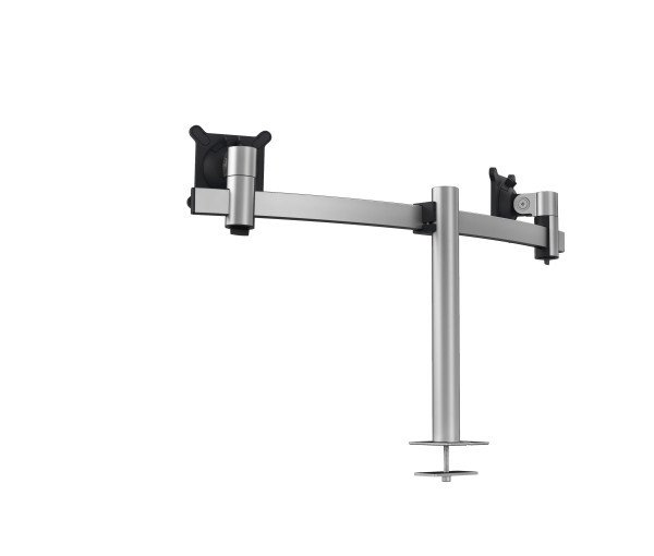 DURABLE Monitor Halterung PRO für 2 Monitore 21"–27" 8 kg Silber