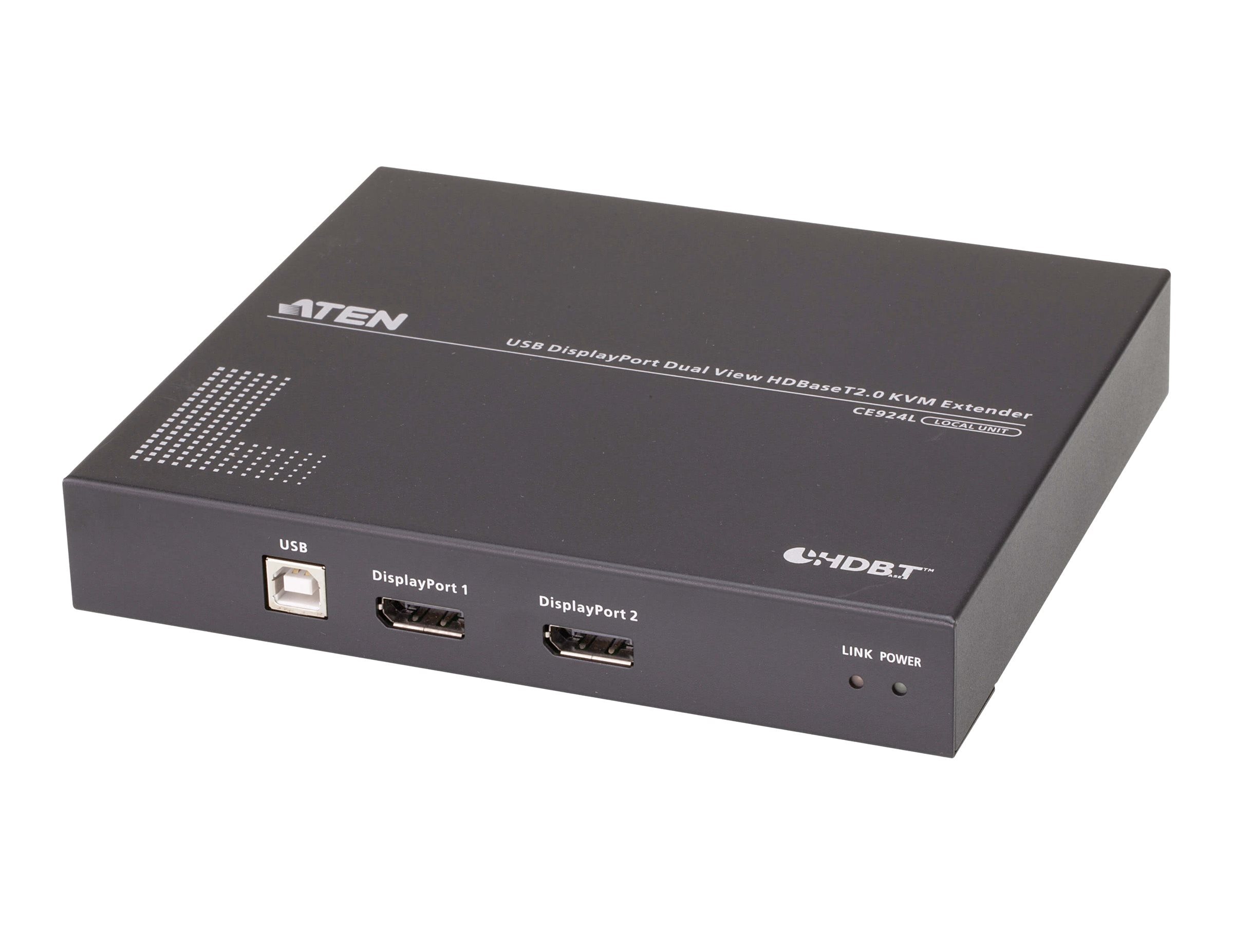 ATEN CE924 KVM-Extender DisplayPort HDBaseT 2.0 4K Schwarz