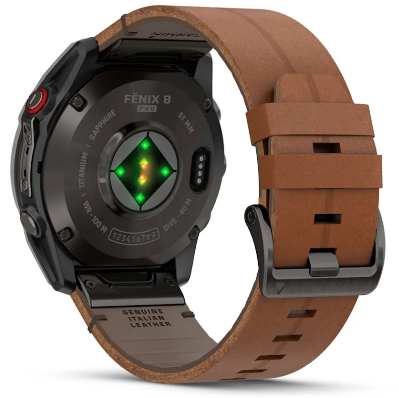 Garmin fēnix 8 Pro AMOLED Sapphire GPS Smartwatch 51 mm 1,4" 32 GB Graphit/Titanium Titan