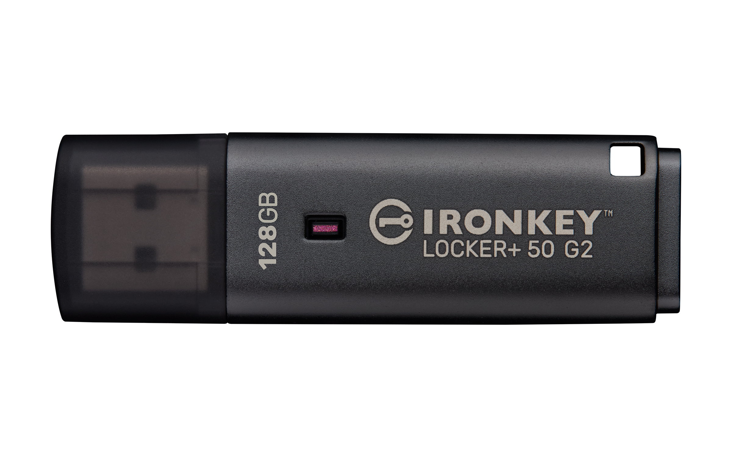Kingston IronKey Locker Plus 50 G2 128 GB USB-Stick USB 3.2 Gen 1 AES-256 Schwarz