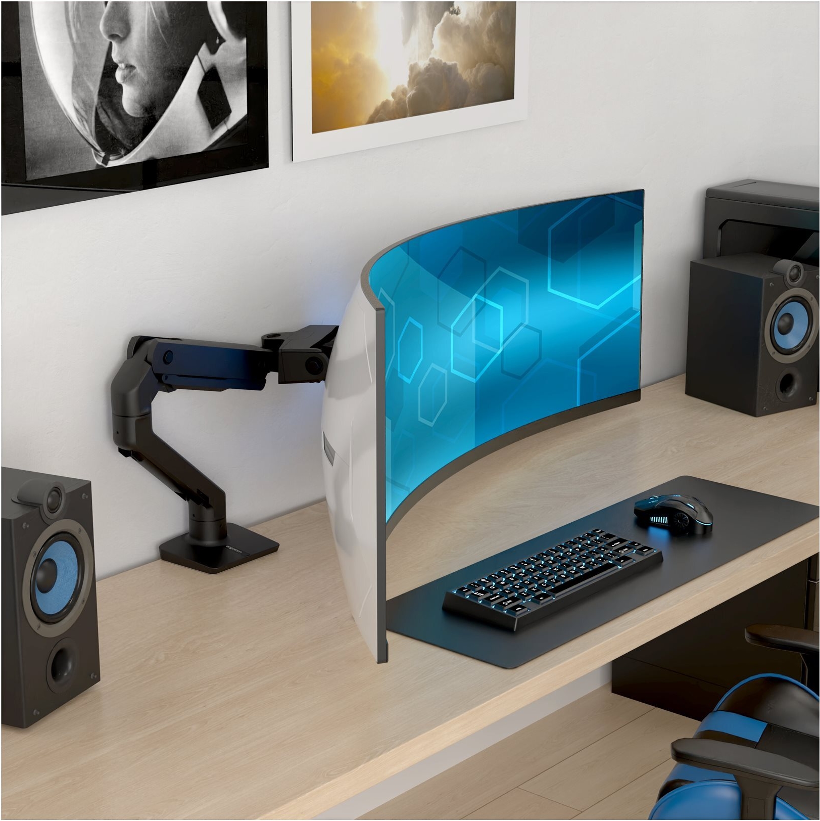 Ergotron HX Befestigungskit 57" Mattschwarz
