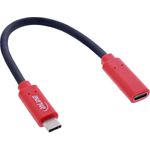 InLine USB-Datenblocker Adapterkabel USB-C Stecker an Buchse 0.2 m 240 W (31654)