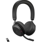 Jabra Evolve2 75 MS Stereo USB-A Headset schwarz, Link380a, MS (27599-999-999)