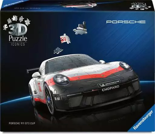 Ravensburger 3D Puzzle Iconics Porsche 911 GT3 Cup 108 Teile