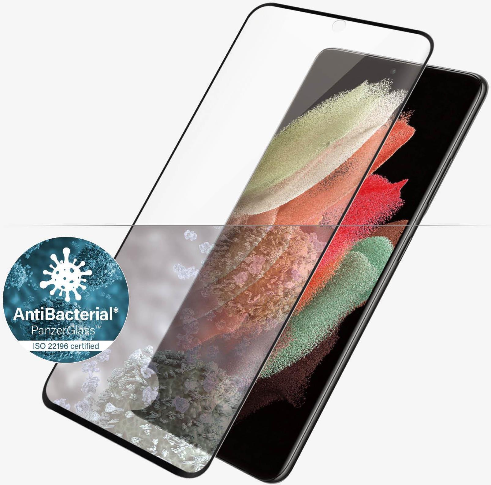 PANZERGLASS 7258 - Klare Bildschirmschutzfolie - Samsung - Galaxy S21 Ultra - Antibakteriell - Kratz