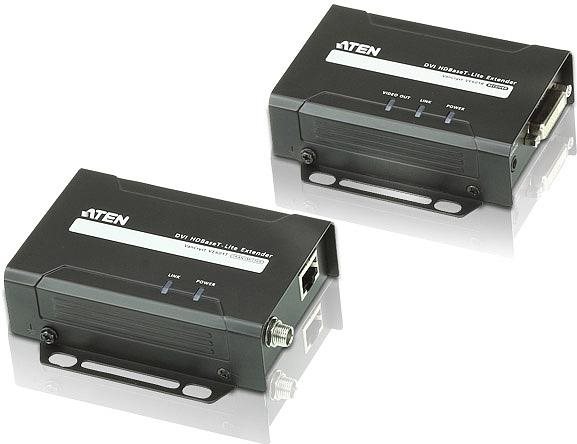 ATEN VanCryst VE601 DVI HDBaseT-Lite Extender, Transmitter and Receiver (VE601-AT-G)