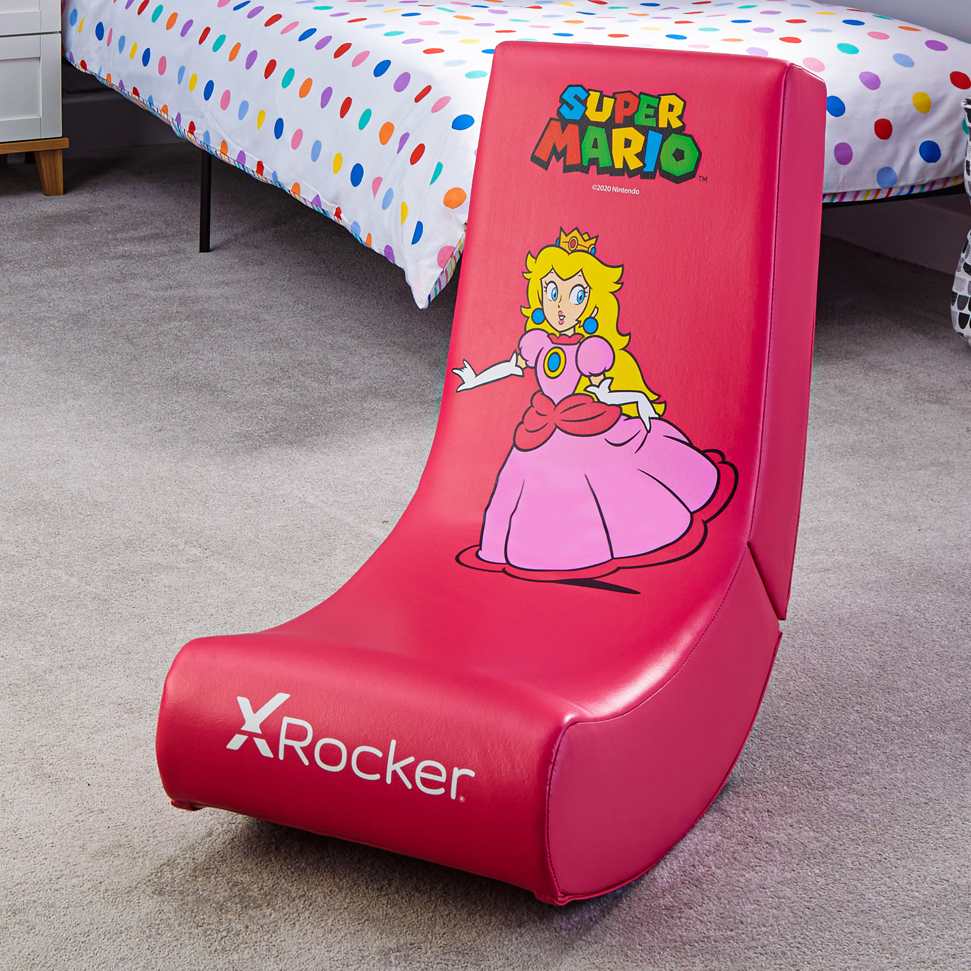 X-Rocker Video Rocker Peach Joy Edition Gaming-Stuhl Pink, Rot