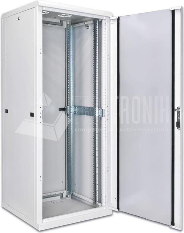 Wirewin 19\" Standschrank, 800x1000mm, grau RAL7035 Schränke (CAB 800X1000X26U)