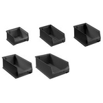 allit Sichtlagerkasten ProfiPlus GripBox 3, ESD, schwarz Größe 3, elektrisch ableitfähig, hohe Belastbarkeit, - 1 Stück (456122)