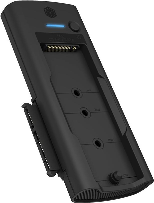ICY BOX IB-180MS-C31 DockingStation für NVMe M.2 SSD und SATA Laufwerk - mit USB Type-C® zu Type-C®/Type-A Kombokabel (IB-180MS-C31)
