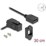Delock Keystone Modul Mini DisplayPort Einbaubuchse zu Buchse 45° gewinkelt mit (67155)