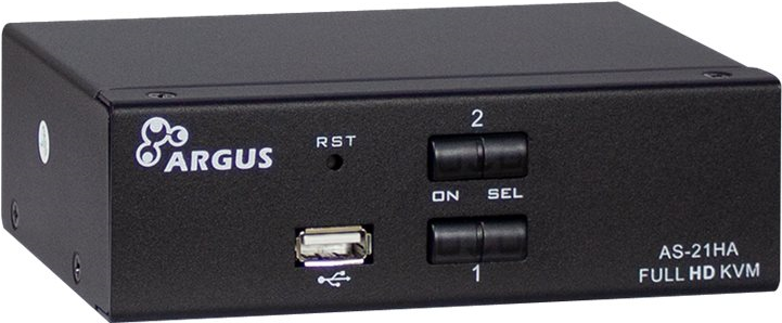 Inter-Tech AS-21HA HDMI Tastatur/Video/Maus (KVM)-Switch Schwarz (88887241)