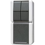 JUNG 875W Elektroschalter Key-operated switch Schwarz - Weiß (875W)