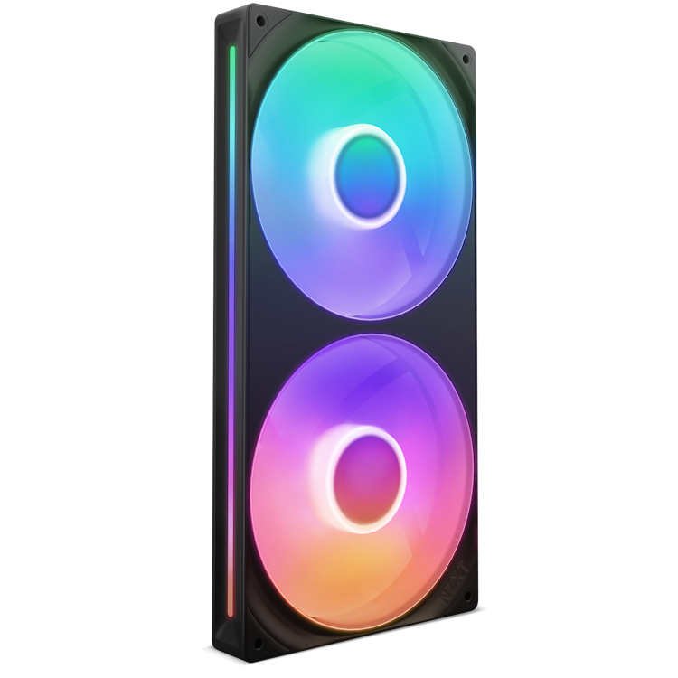 NZXT F Series F280 RGB Core Gehäuse-Lüfter 2x 140 mm Mattes Weiß